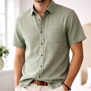 Katin Olive Casual Button Down Shirt